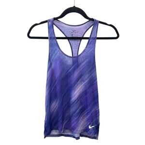 Nike Dri-Fit Womens XS Racerback Tank Purple Lightweight